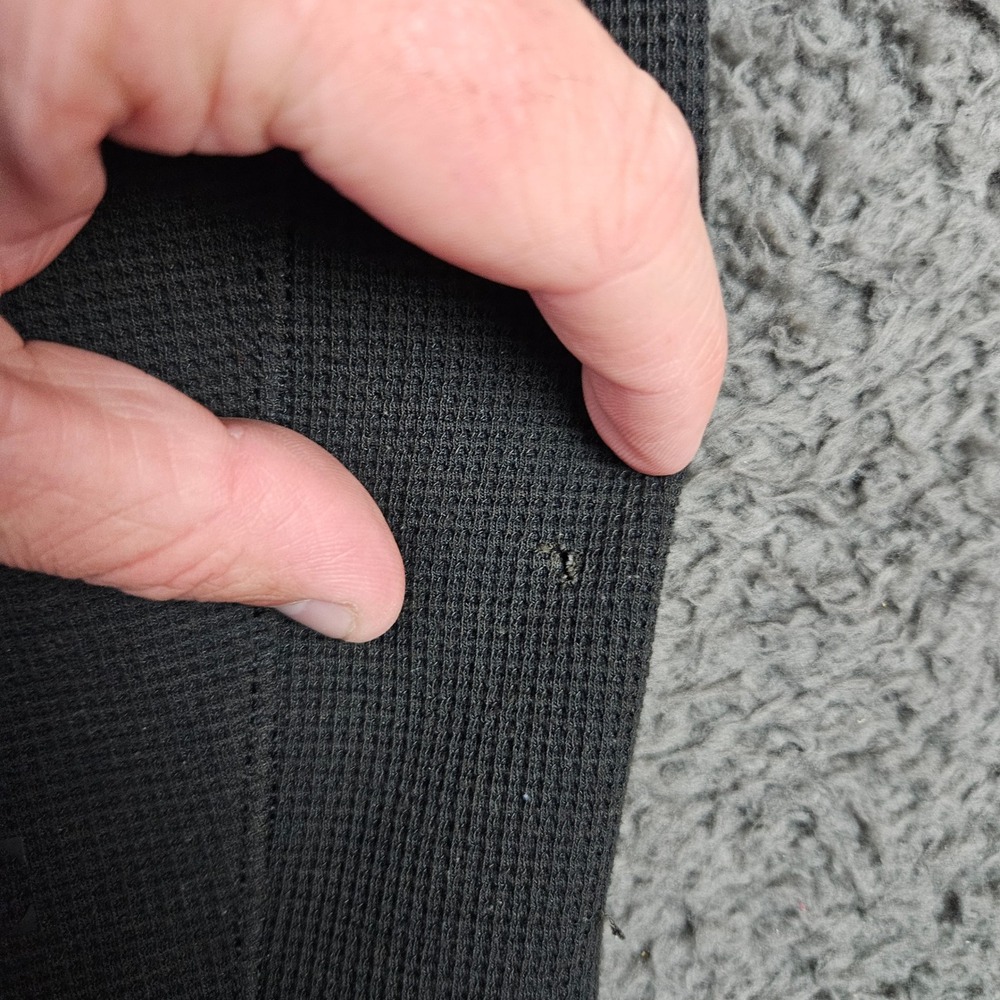 Lululemon Shift Stitch Hoodie Men's Medium Black Waffle Knit Full‎ Zip LM3BY4S - Picture 3 of 8